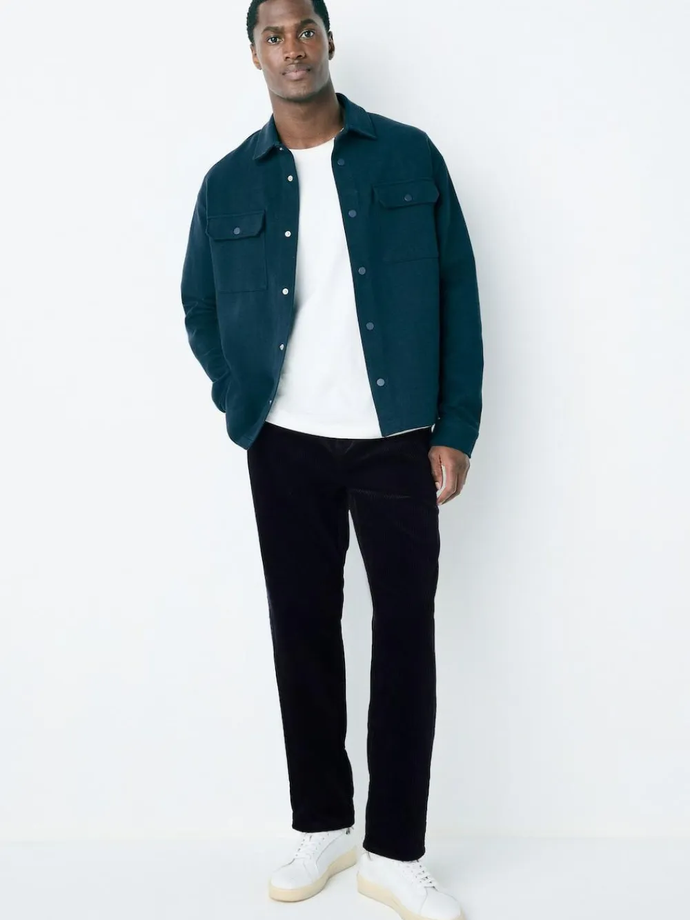 Next Regular Tapered Fit Corduroy Single Pleated Trousers^ Pants & Chinos