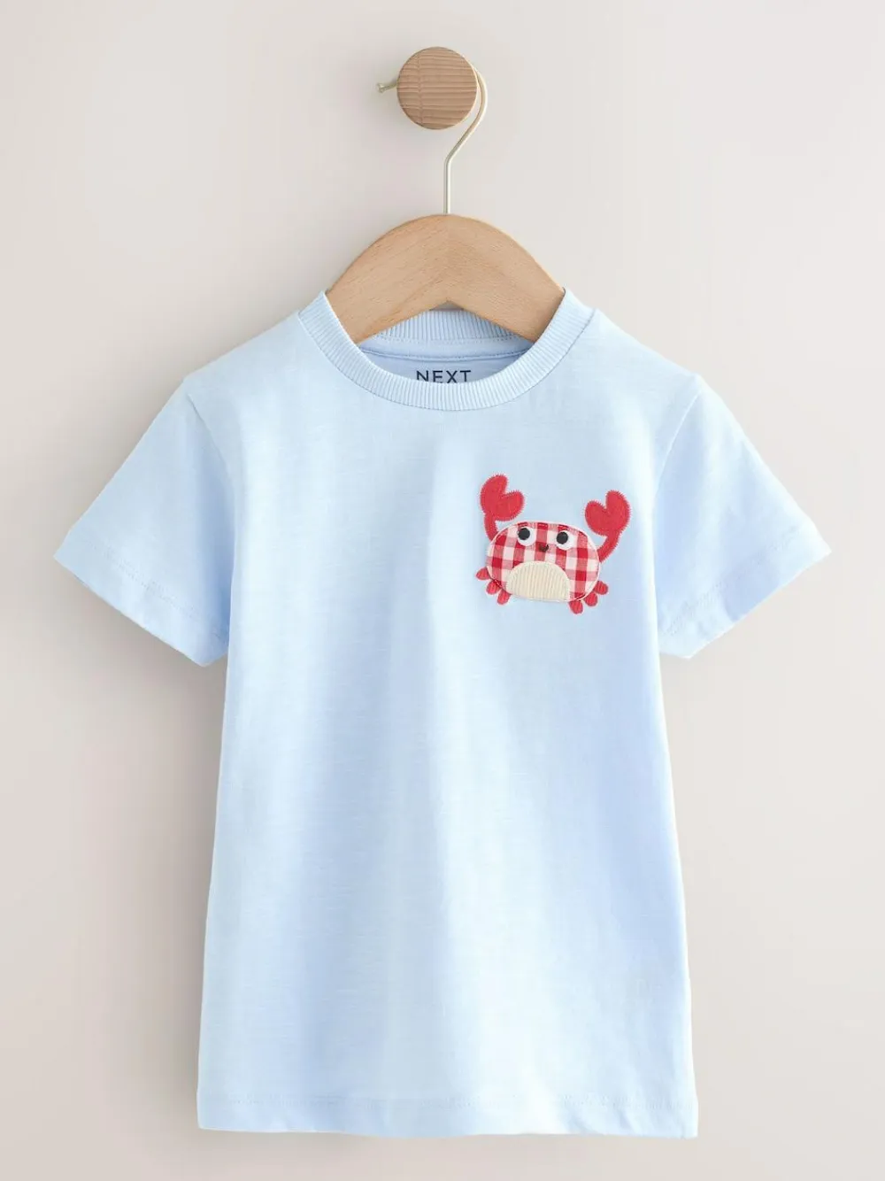 Best Next Short Sleeve Appliqué T-Shirts 3 Pack (3mths-7yrs) Navy Sea Animal