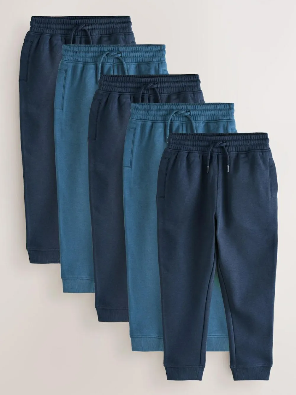 Next Slim Fit Basic Joggers 5 Pack (3-16yrs)^BOY Joggers|Sweat Pants