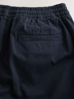 Next Slim Fit Pleated Stretch Chinos Trousers With Elasticated Waist^ Nightwear|Pants & Chinos