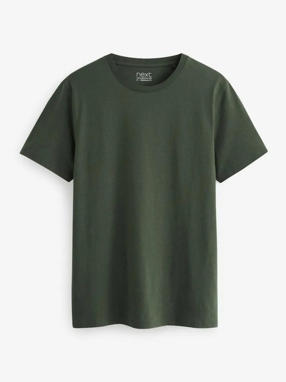 Next Navy/ Teal/ White/ Black/ Green/ Burgundy Regular Fit Essential Cotton T-Shirts 6 Pack^ Nightwear|Tops & T-Shirts