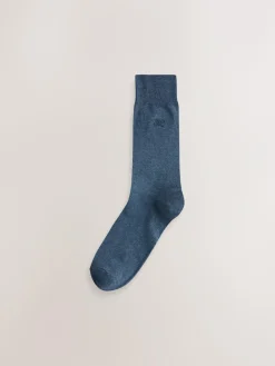 Next Navy/Grey Marl Embroidered Lasting Fresh Socks 10 Pack^ Nightwear|Socks