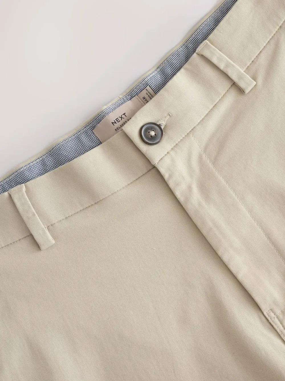 Clearance Next Loose Fit Stretch Chino Shorts 2 Pack Navy/Stone