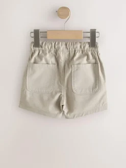 Next Navy/Stone/Chambray Blue Pull On Shorts 3 Pack (3mths-7yrs)^BOY Shorts|Multipacks