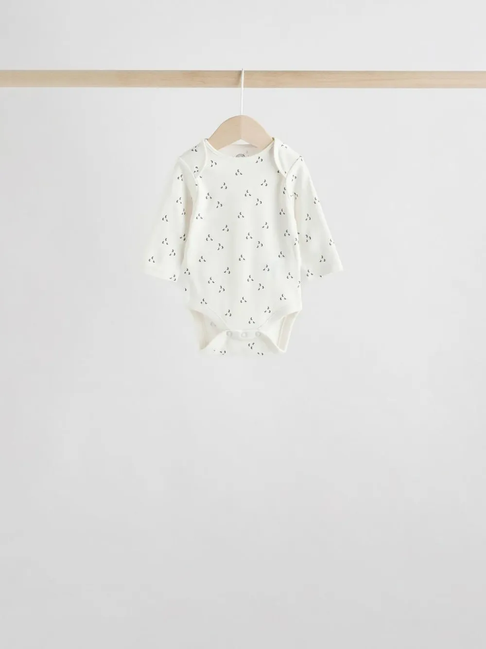 Next Neutral 100% Cotton Long Sleeve Baby Bodysuits 5 Pack^BOY Baby Girls|Baby Boys