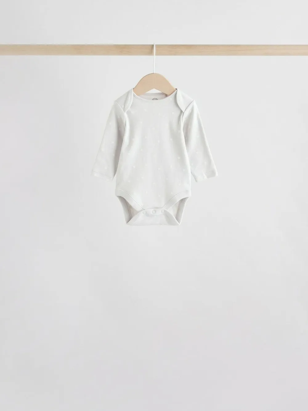 Next Neutral 100% Cotton Long Sleeve Baby Bodysuits 5 Pack^BOY Baby Girls|Baby Boys