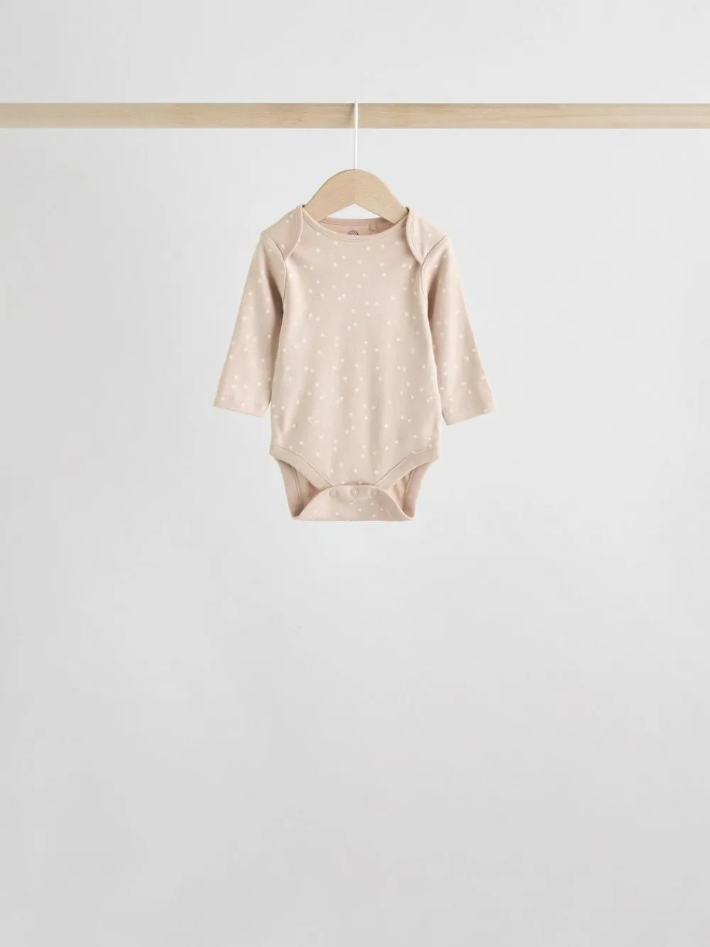 Next Neutral 100% Cotton Long Sleeve Baby Bodysuits 5 Pack^BOY Baby Girls|Baby Boys