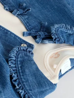 Next Neutral Animal Baby Denim Jacket, Top and Leggings Set 3 Piece (0mths-2yrs)^ Sets & Co-Ords|Sets & Co-Ords
