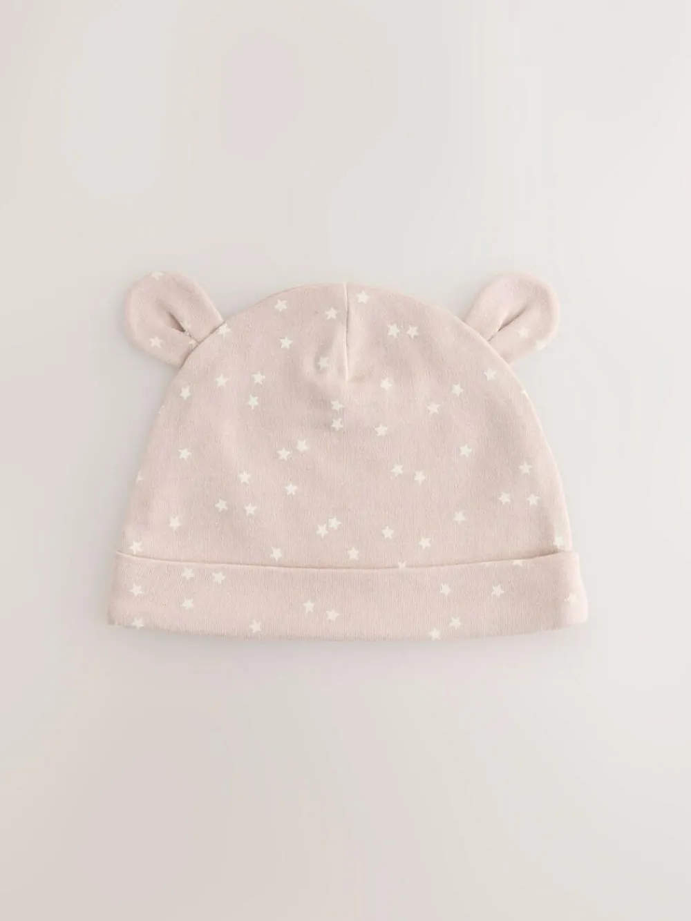 Hot Next Neutral Baby 100% Cotton Beanie Hats 3 Pack (0-12mths)