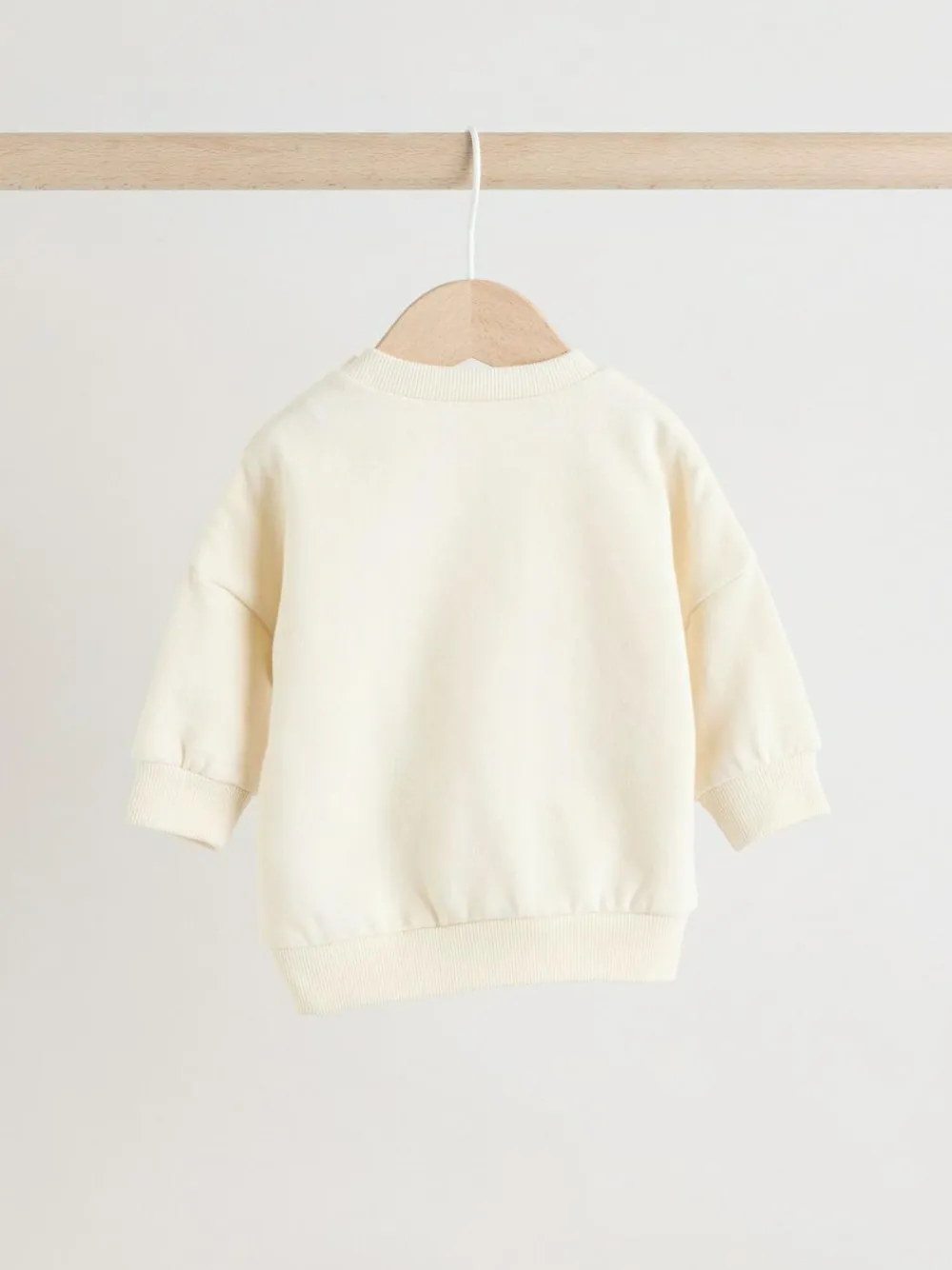 Outlet Next Neutral Baby Sweatshirt and Joggers Set 6 Piece (0mths-3yrs)