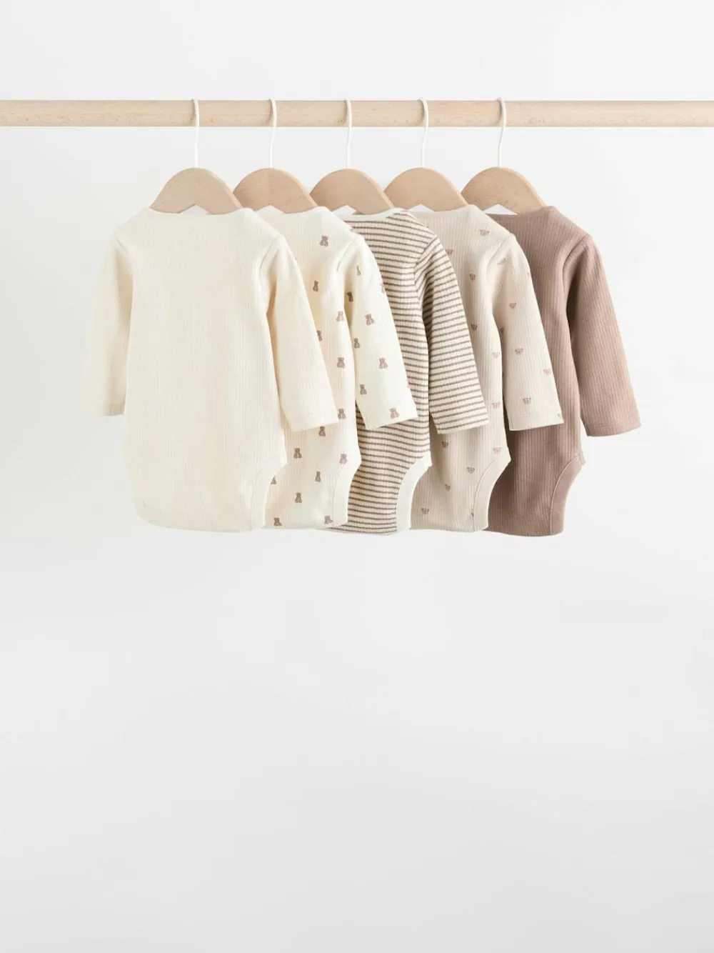 Next Baby Long Sleeve Bodysuits 5 Pack^BOY Baby Girls|Unisex