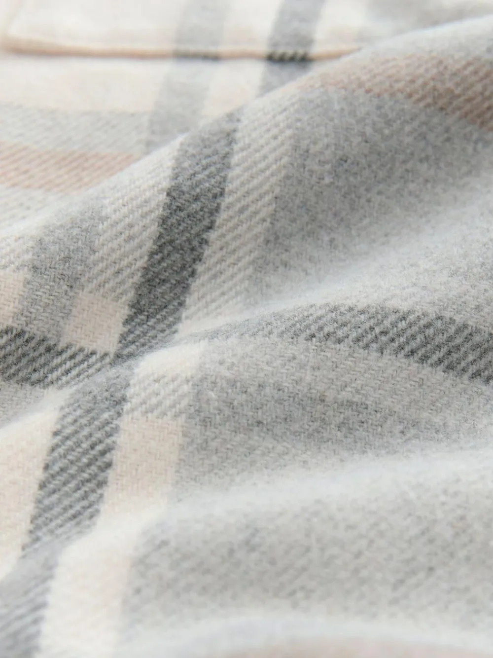 Best Next Lined Shacket (3-16yrs) Neutral Check Borg Lined