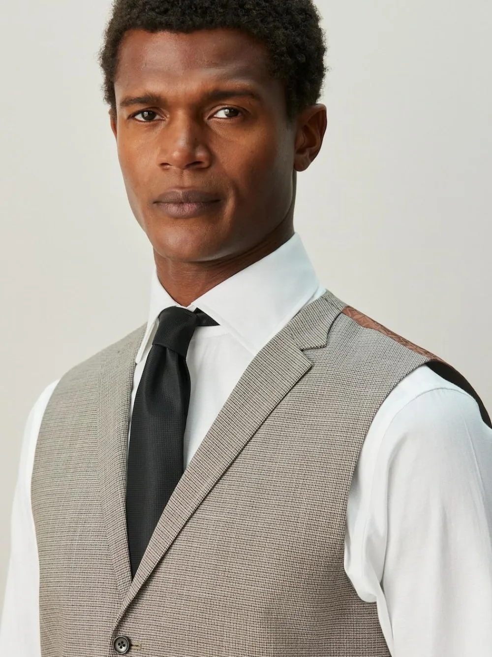 Next Contrast Fabric Detail Suit Waistcoat^ Vests