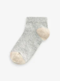 Discount Next Neutral Cotton Rich Trainer Socks 7 Pack