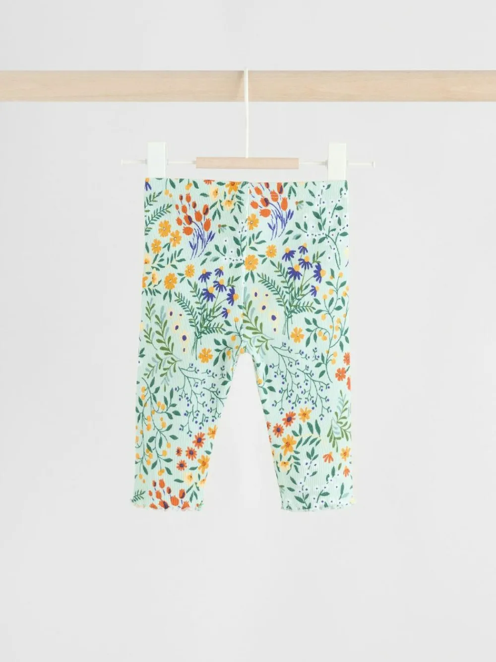 Best Next Neutral Duck/ Sage Ditsy Baby Knitted Jumper and Leggings 2 Piece Set (0mths-3yrs)