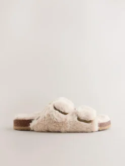 Next Footbed Comfort Slippers Neutral