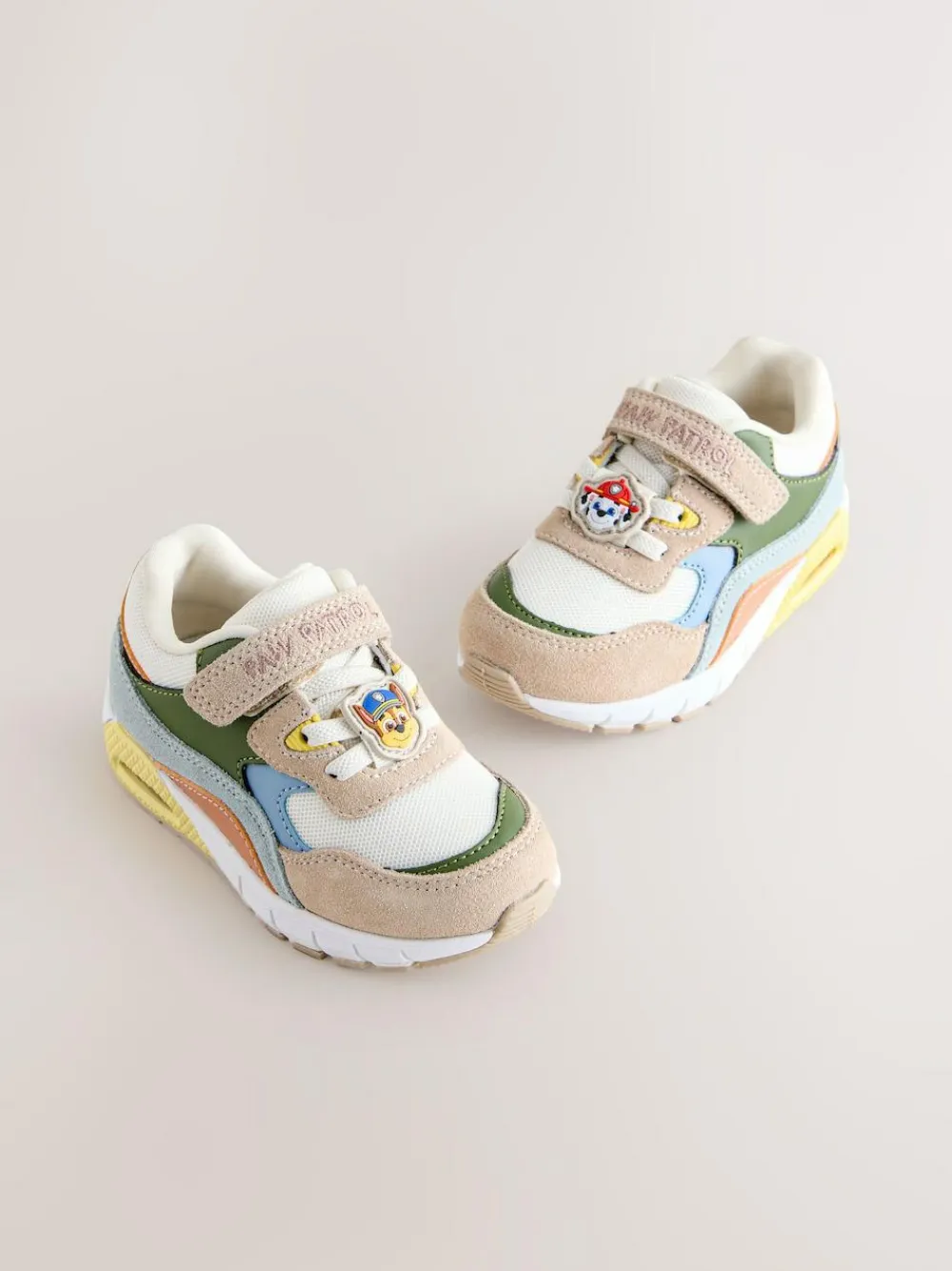 Next Neutral Paw Patrol Standard Fit (F) Elastic Lace Trainers^BOY Sneakers|Sneakers