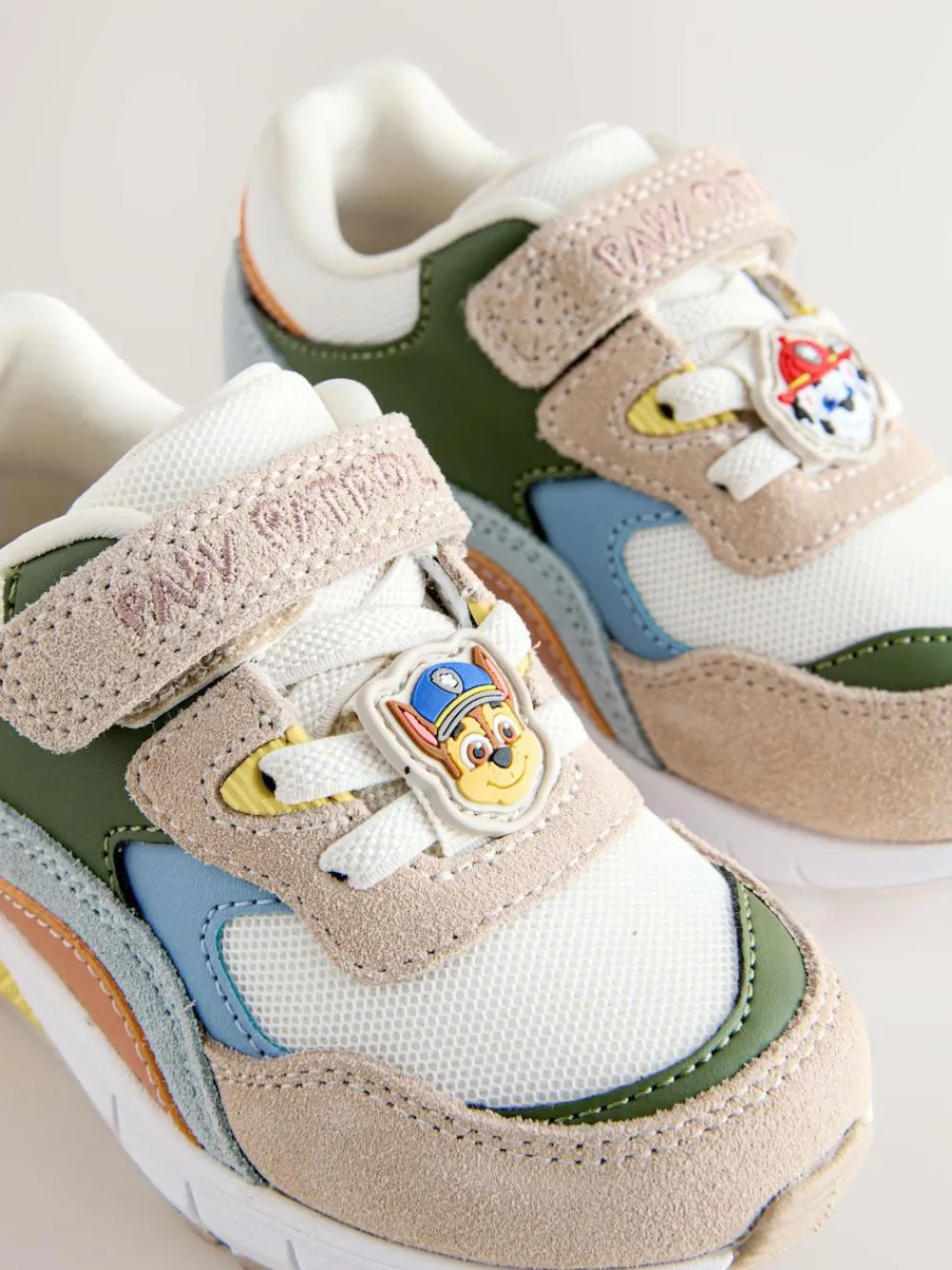Next Neutral Paw Patrol Standard Fit (F) Elastic Lace Trainers^BOY Sneakers|Sneakers