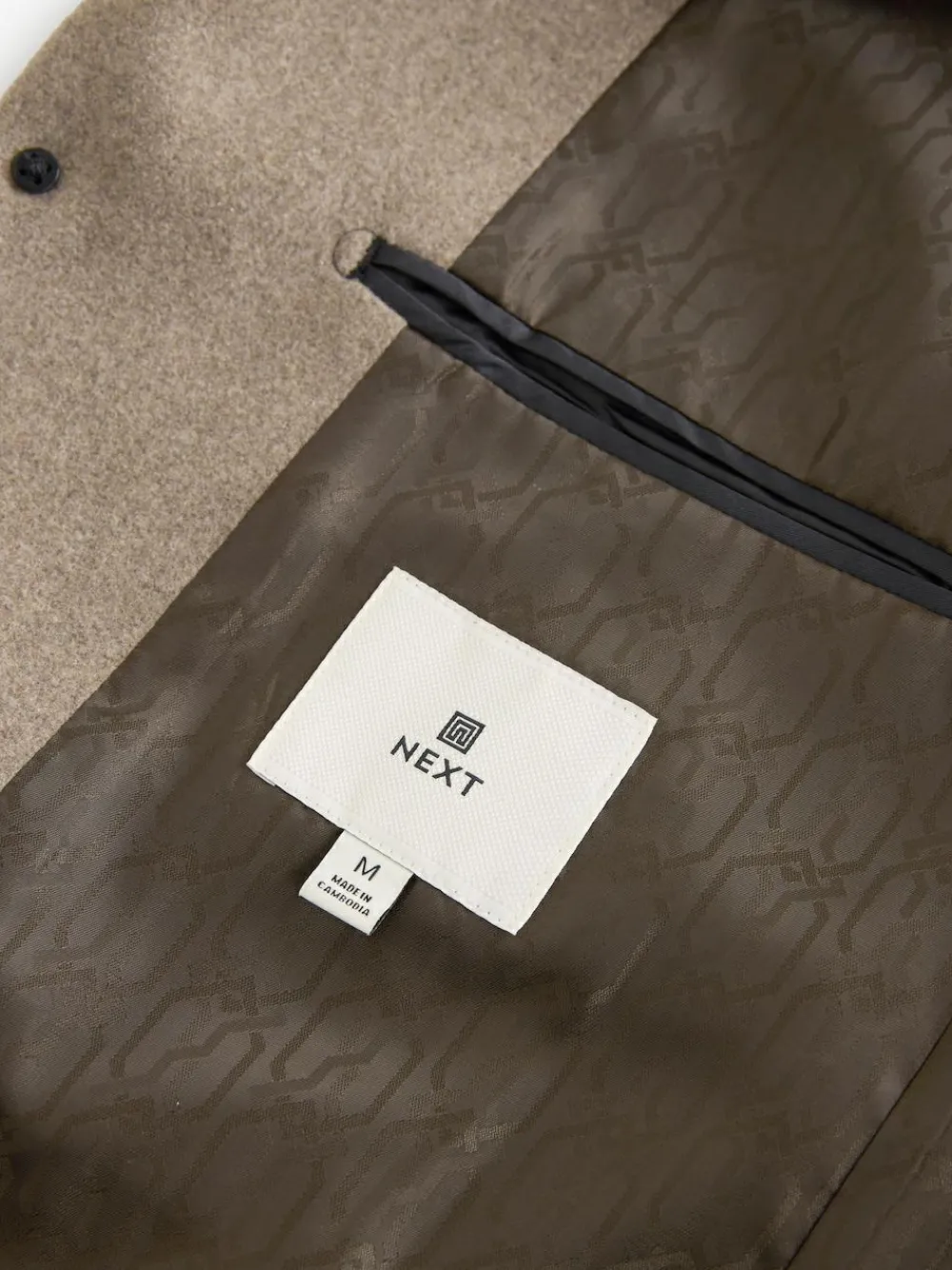 Hot Next Regular Fit Epsom Overcoat with Wool Neutral