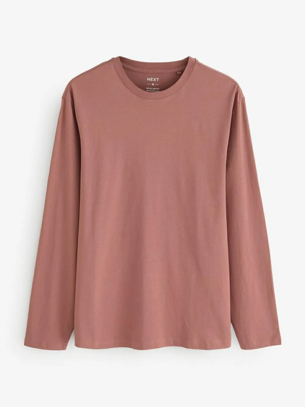 Outlet Next Regular Fit Regular Fit Long Sleeve 100% Cotton T-Shirts 5 Pack Neutral