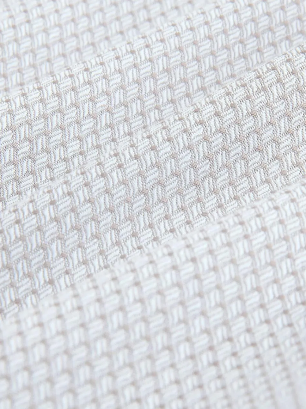 Outlet Next Regular Fit Textured Long Sleeve Formal Shirt with Trim Neutral