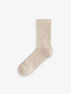 Outlet Next Ribbed Ankle Socks 4 Pack Neutral