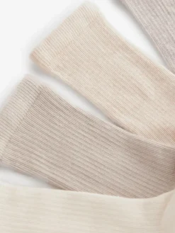 Outlet Next Ribbed Ankle Socks 4 Pack Neutral