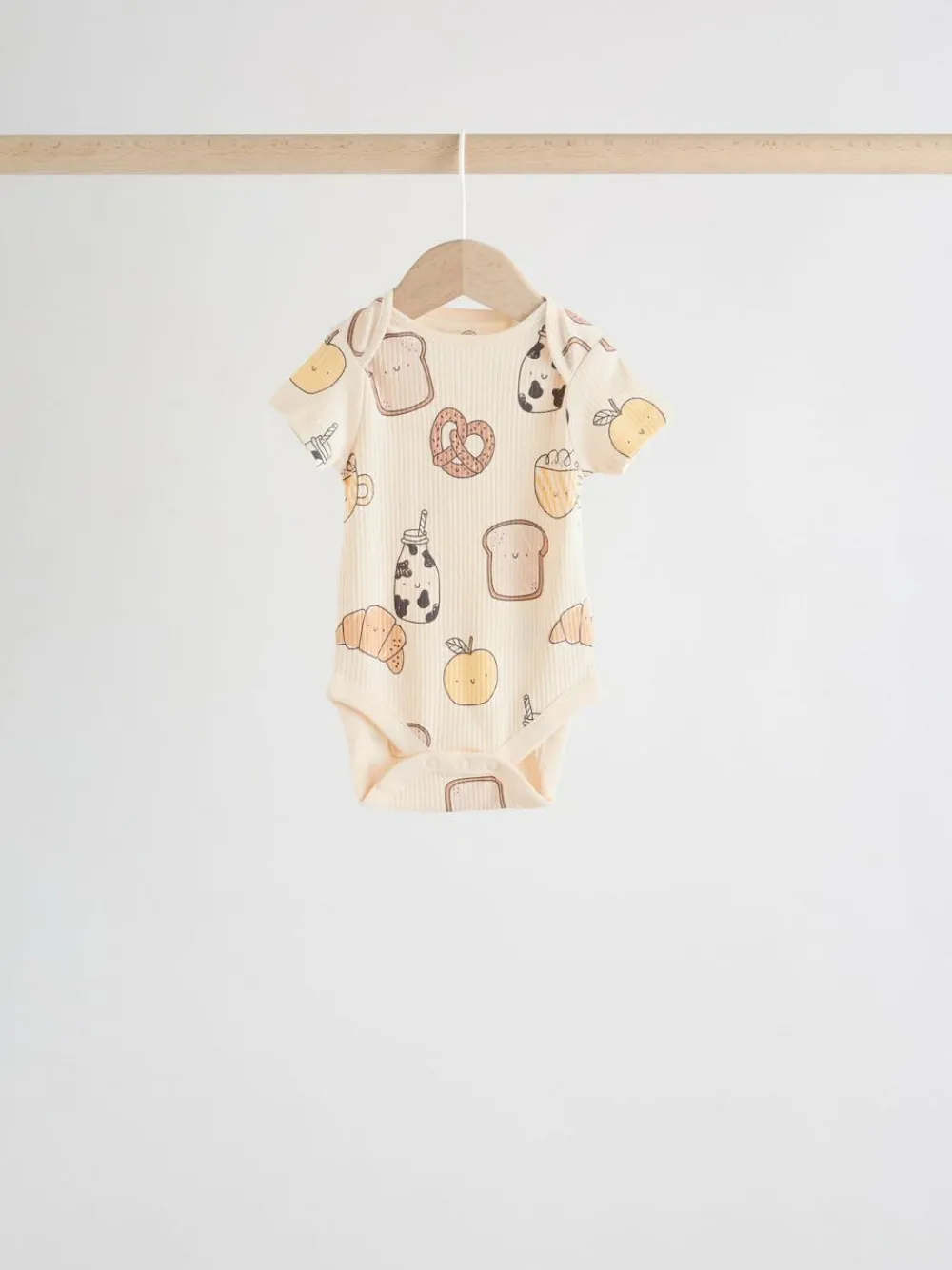 Next Neutral Short Sleeve Baby Bodysuits 5 Pack^BOY Unisex|Bodysuits & Vests