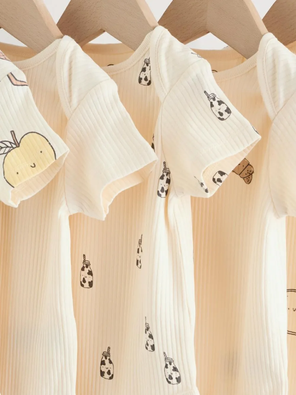 Next Neutral Short Sleeve Baby Bodysuits 5 Pack^BOY Unisex|Bodysuits & Vests