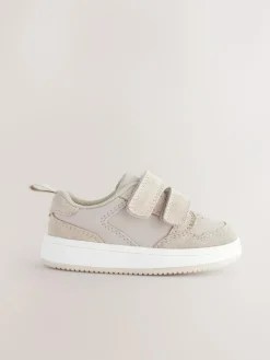 Best Next Standard Fit (F) Touch Fastening Leather First Walker Baby Shoes Neutral