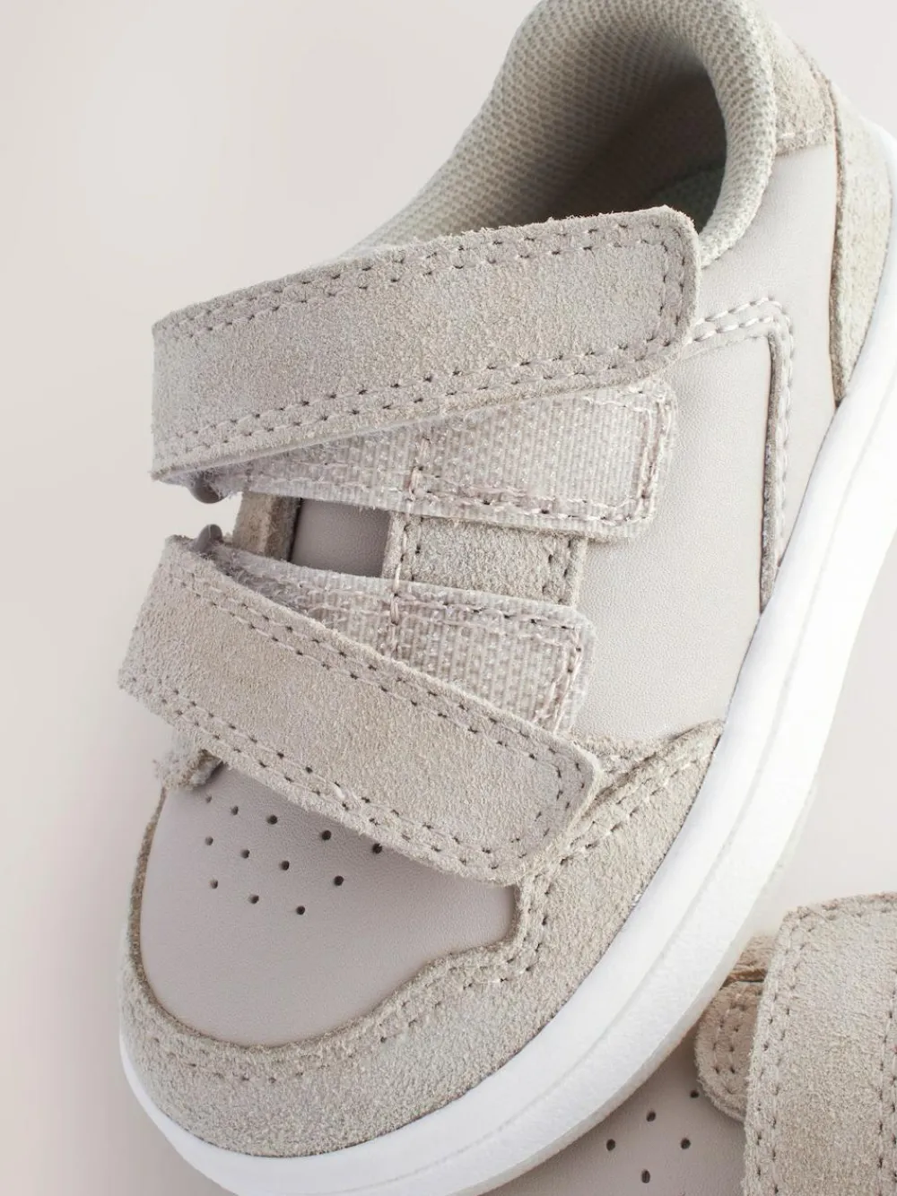 Best Next Standard Fit (F) Touch Fastening Leather First Walker Baby Shoes Neutral