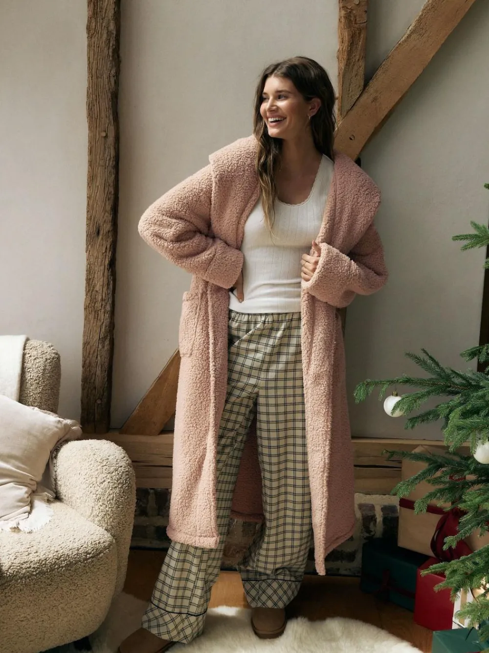 Next Teddy Dressing Gown^Women Bathrobes