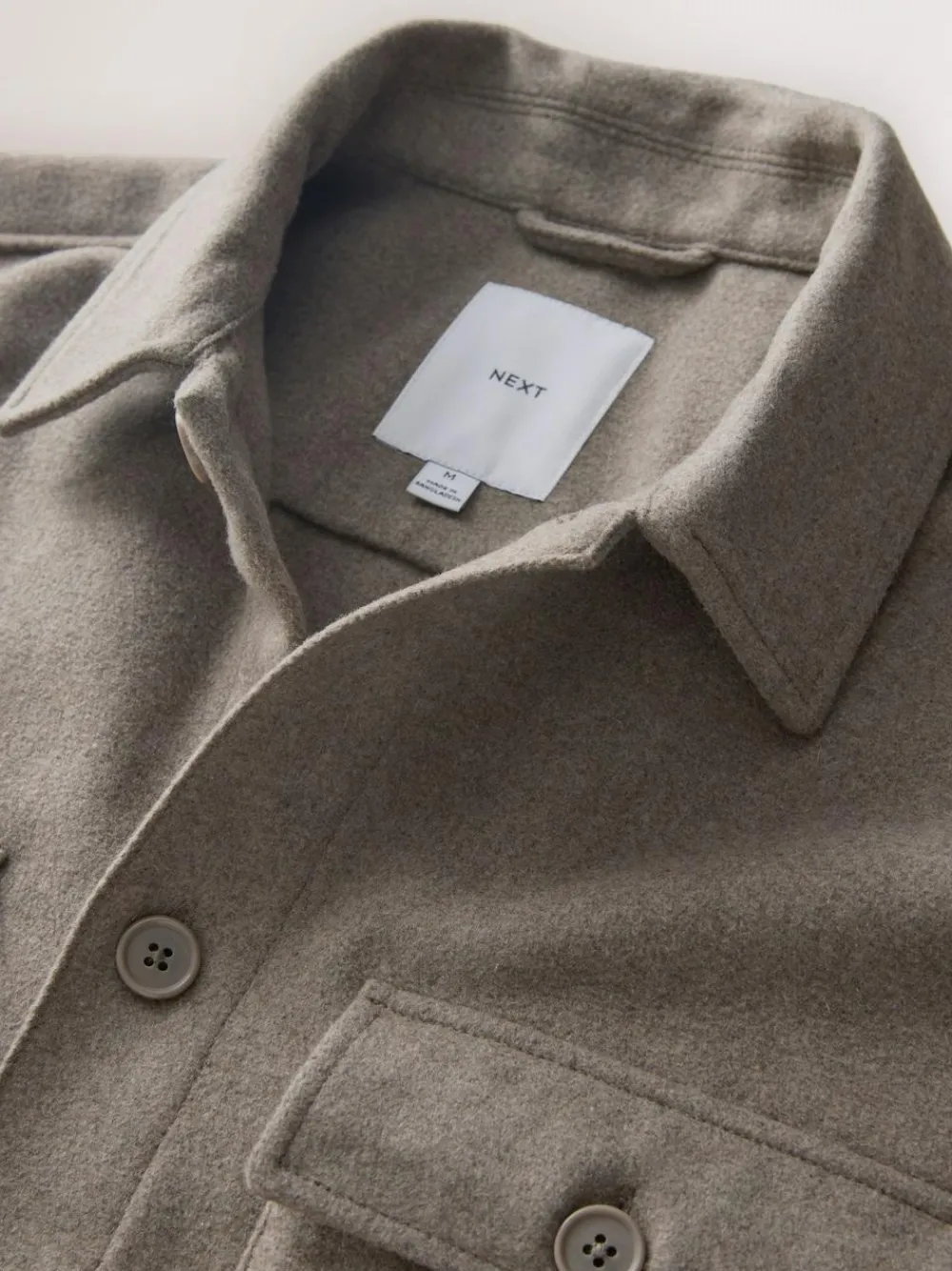Next Twin Pocket Shacket Overshirt with Wool^ Blazers & Formal Jackets