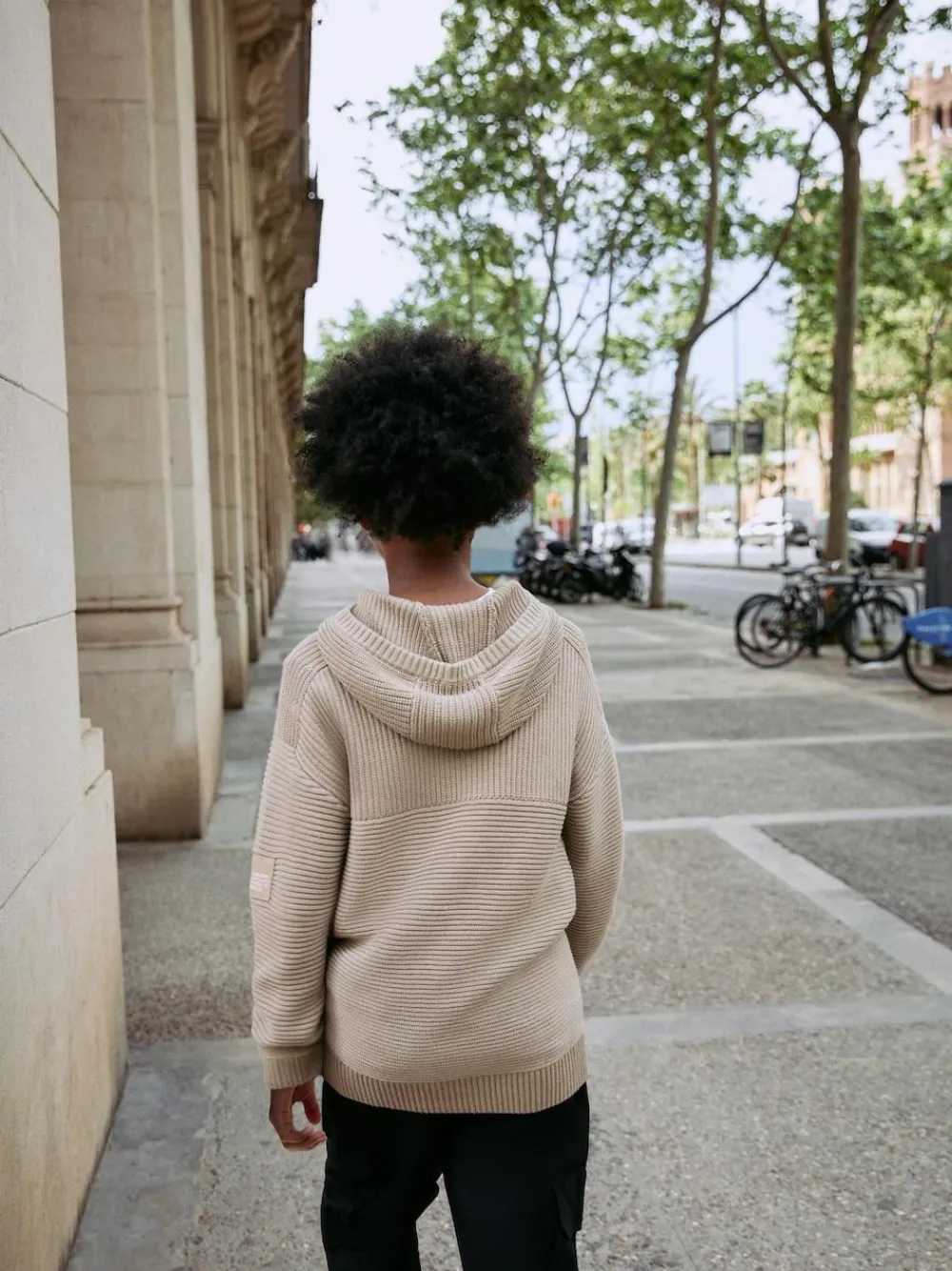 Discount Next Neutral Utility Knitted Hoodie (3-16yrs)