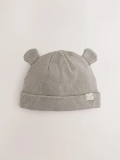Hot Next 2pack Rib Baby Beanie Neutral/Tan