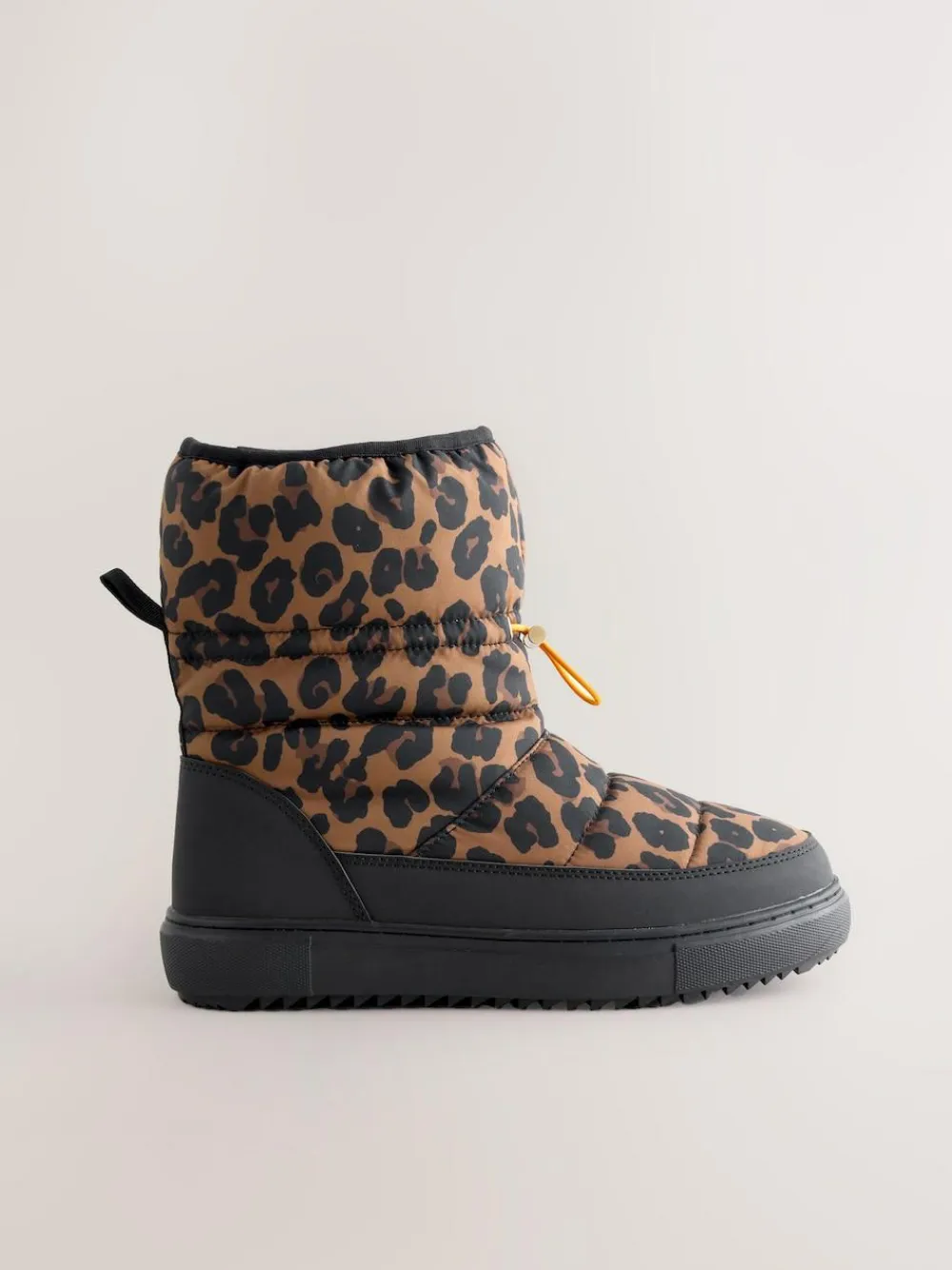 Never Fully Dressed Burgundy Leopard Nylon Padded Boots^Women Boots & Wellies|Boots