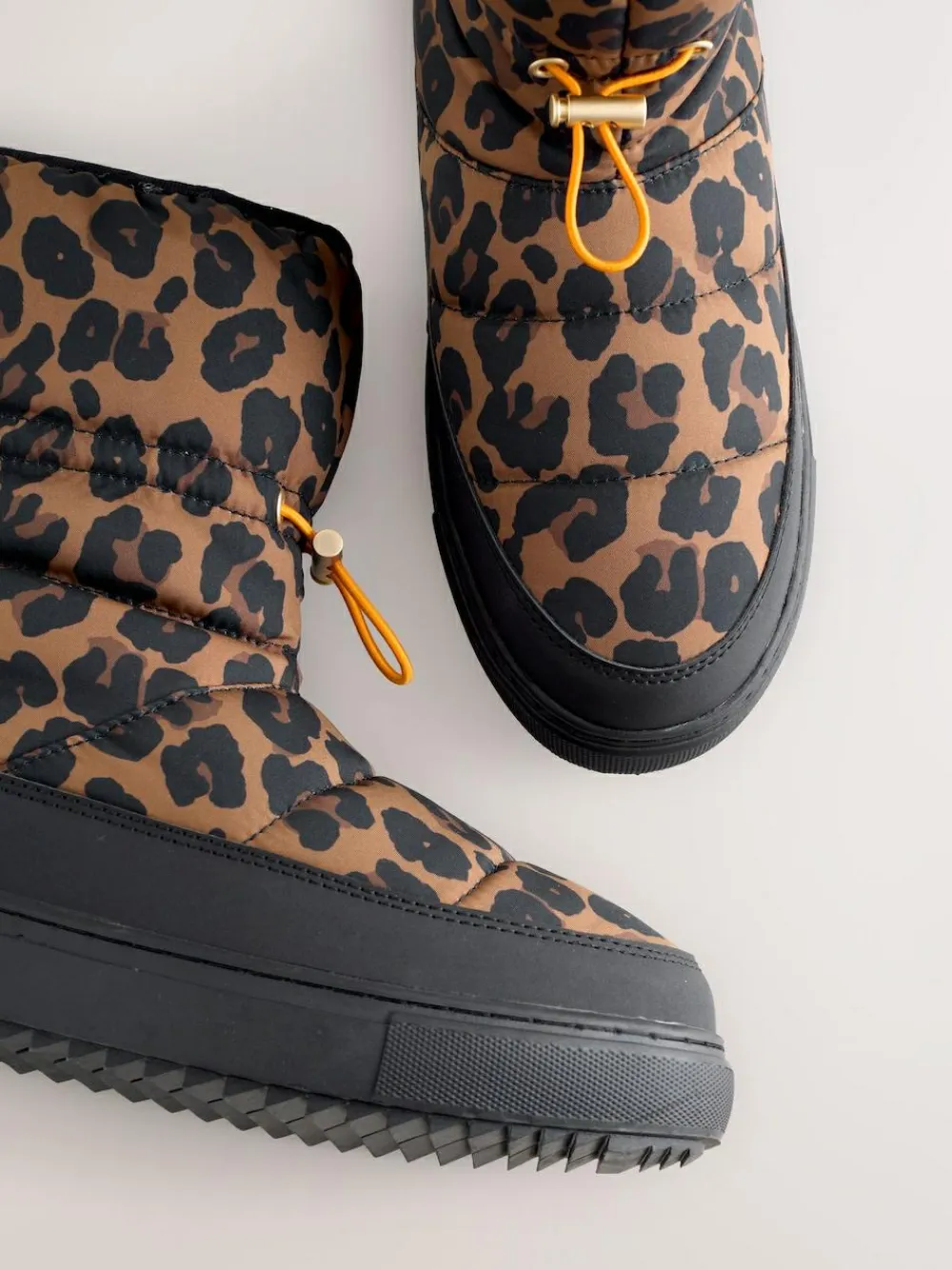 Never Fully Dressed Burgundy Leopard Nylon Padded Boots^Women Boots & Wellies|Boots