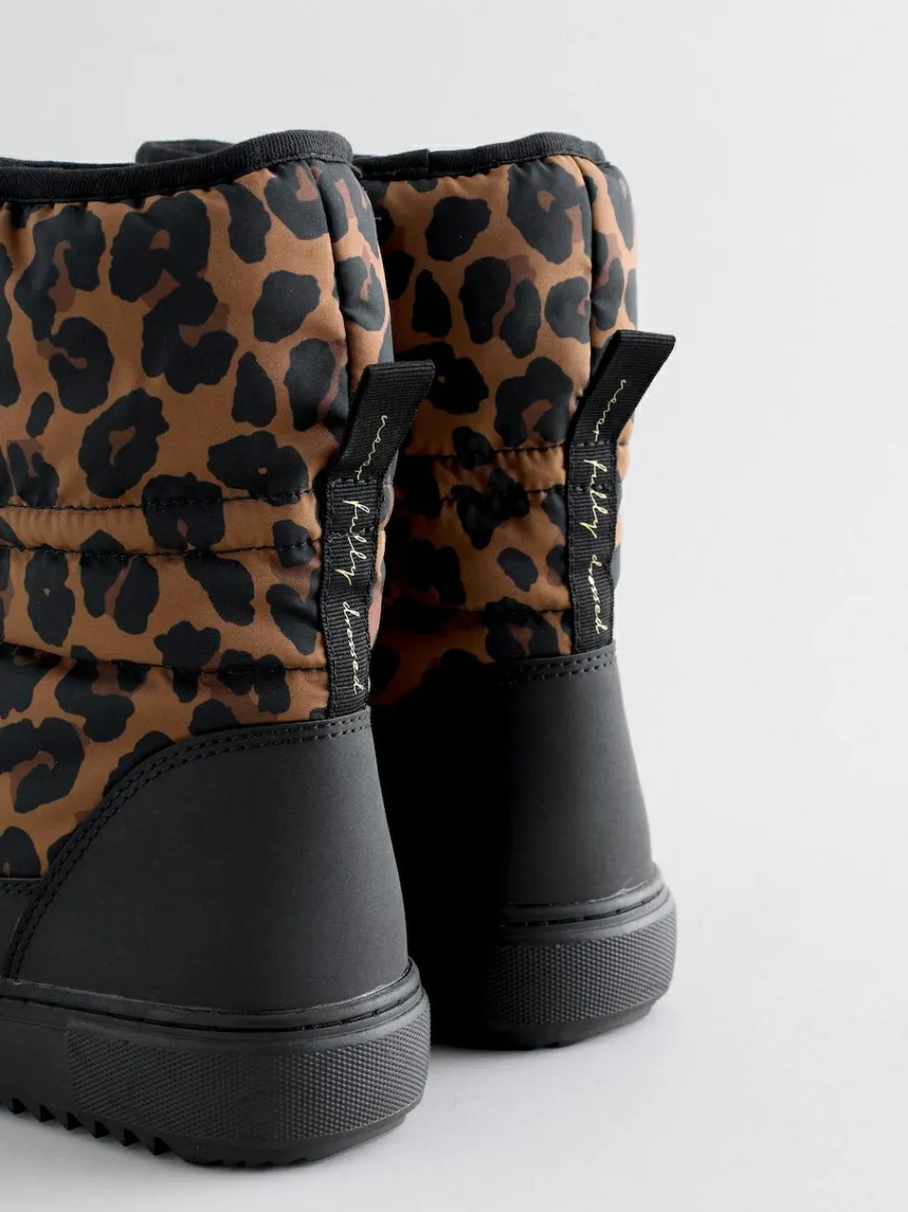 Never Fully Dressed Burgundy Leopard Nylon Padded Boots^Women Boots & Wellies|Boots