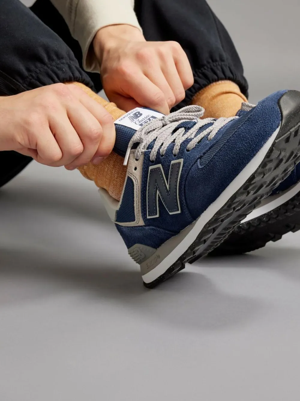 New Balance Navy Blue Mens 574 Trainers^ Sneakers