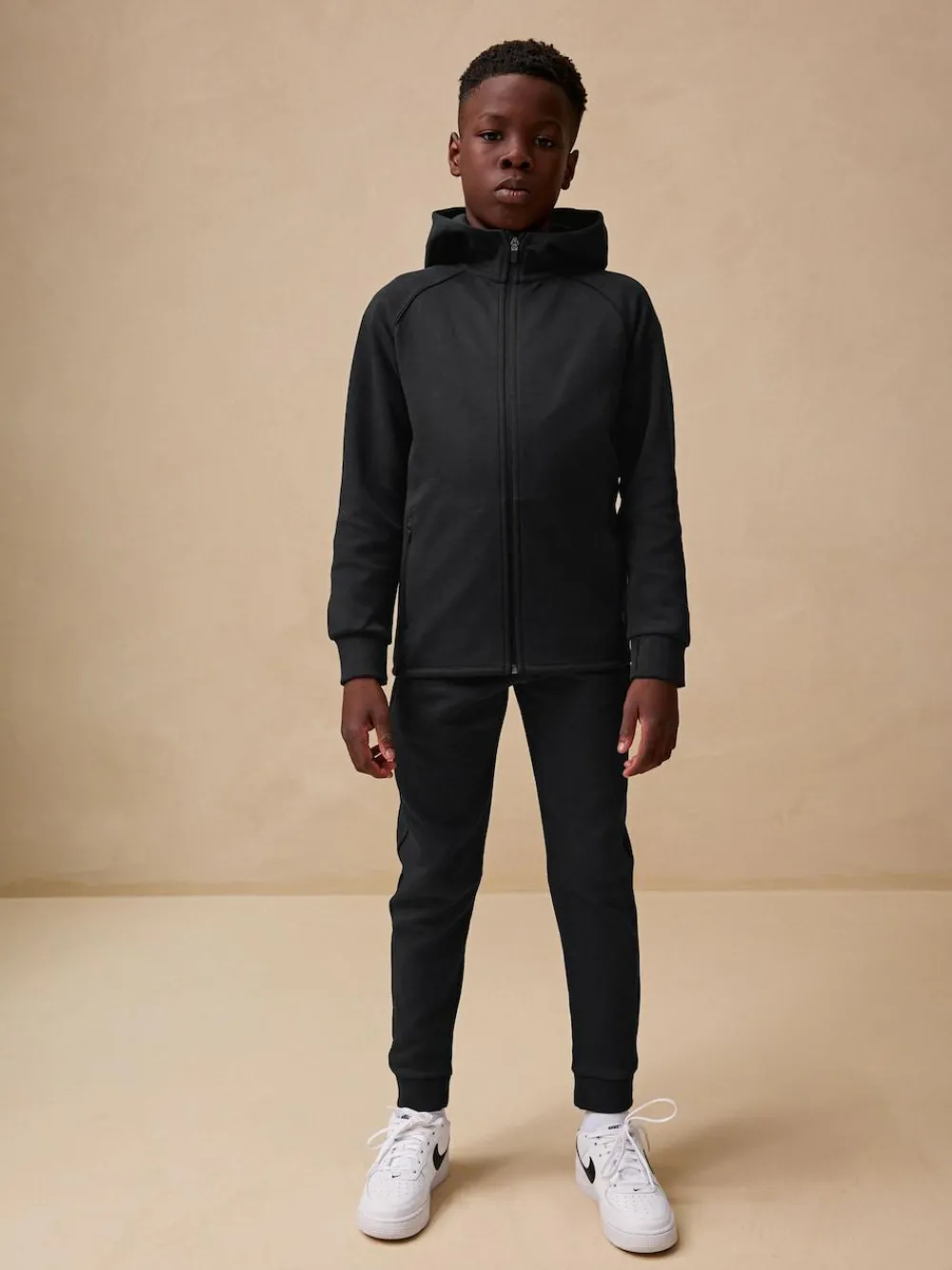 Next Tech Sportswear Hoodie and Joggers Set New Black