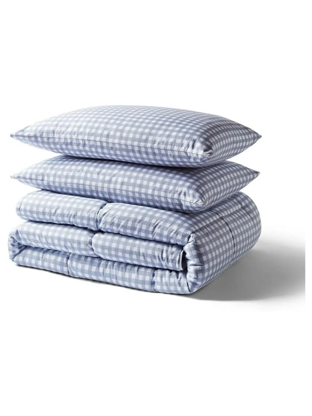 Hot Night Lark Gingham 10.5 Tog Coverless Duvet 10.5 Tog Set Blue