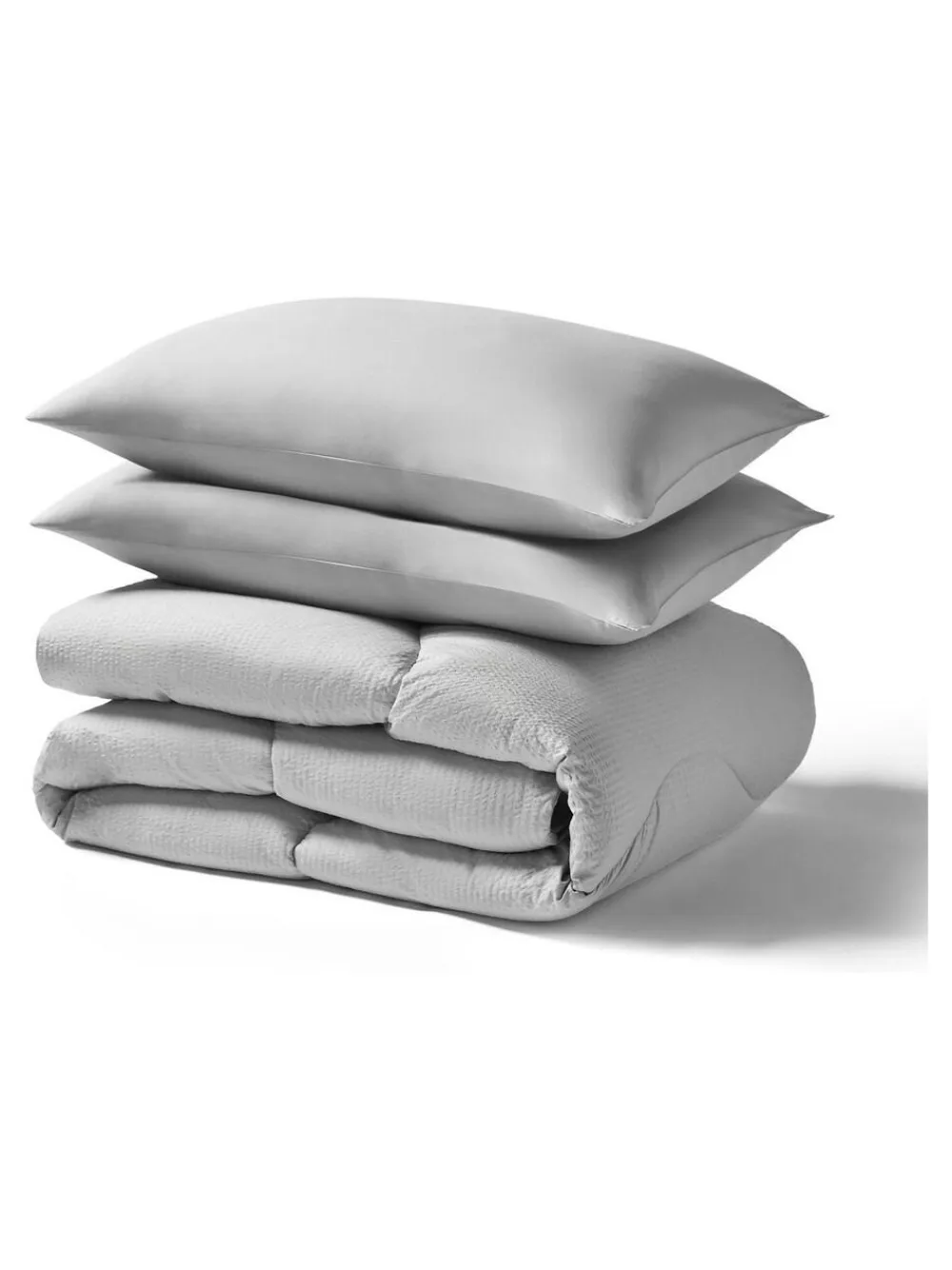 Night Lark Seersucker Coverless Duvet and Pillowcase 10.5 Tog Set^ Duvets & Pillows|Comforters & Pillows