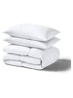 Night Lark Seersucker Coverless Duvet and Pillowcase 10.5 Tog Set^ Duvets & Pillows|Comforters & Pillows