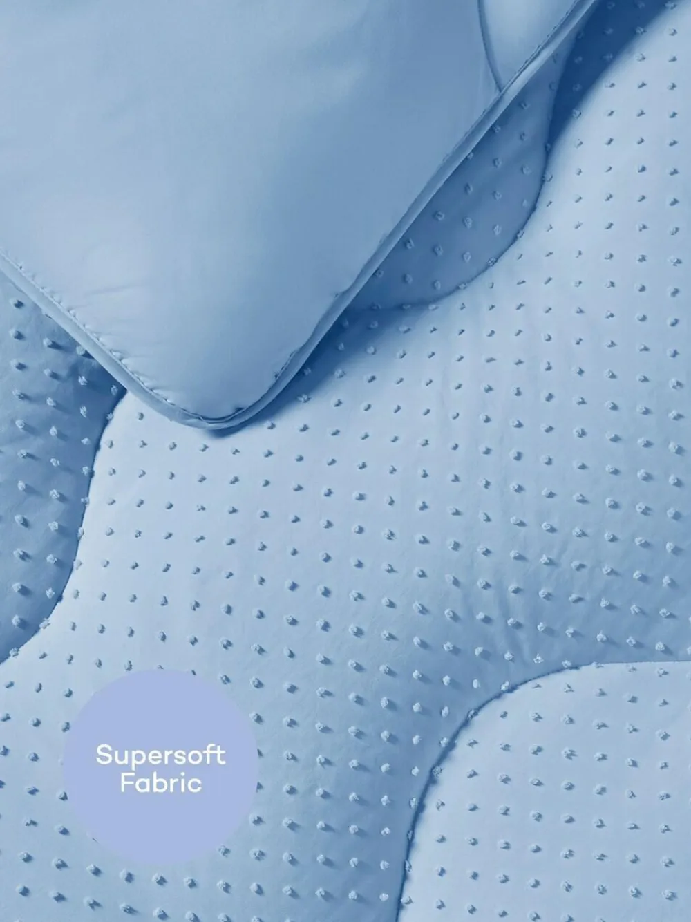 Night Lark Tufted Dot Coverless 10.5 Tog Duvet and Pillowcase Set^ Duvets & Pillows|Comforters & Pillows