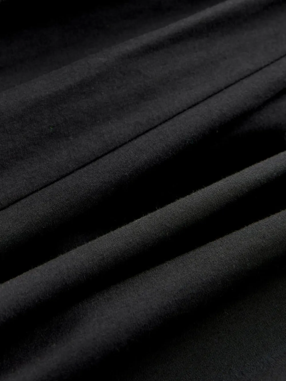 Best Nothing Ordinary Jersey Woven Mix A Line Heavyweight Cotton Midi Skirt Black