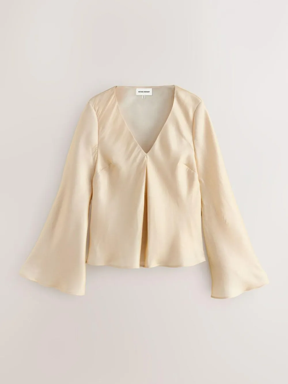 Nothing Ordinary Satin Metallic Long Sleeve Blouse^Women Tops & T-Shirts|Occasionwear