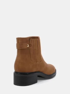 Novo Natural Wide Fit Wide Fit Darlina Flat Chelsea Ankle Boots^Women Wide Fit & Extra Wide Fit