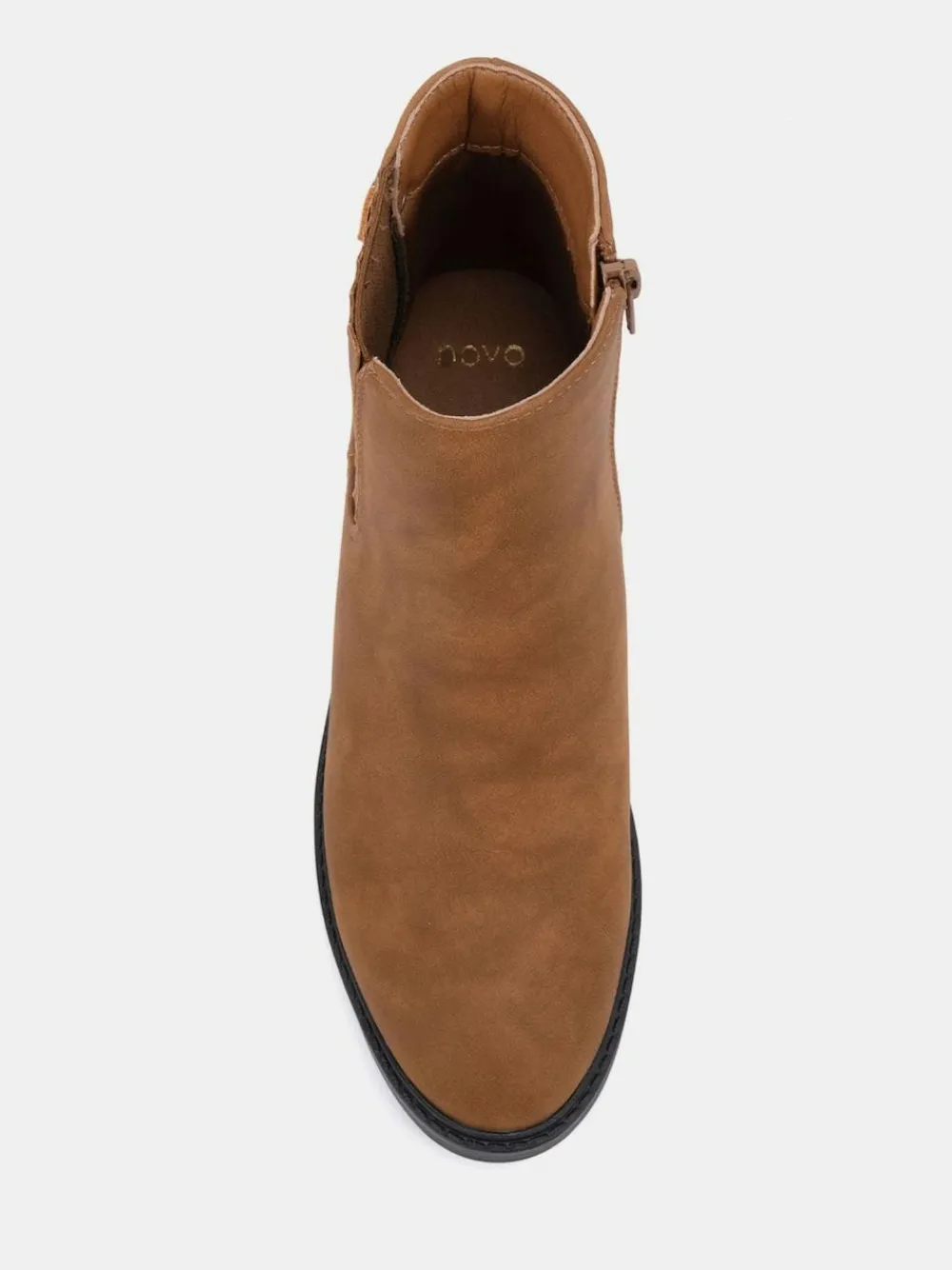 Novo Natural Wide Fit Wide Fit Darlina Flat Chelsea Ankle Boots^Women Wide Fit & Extra Wide Fit