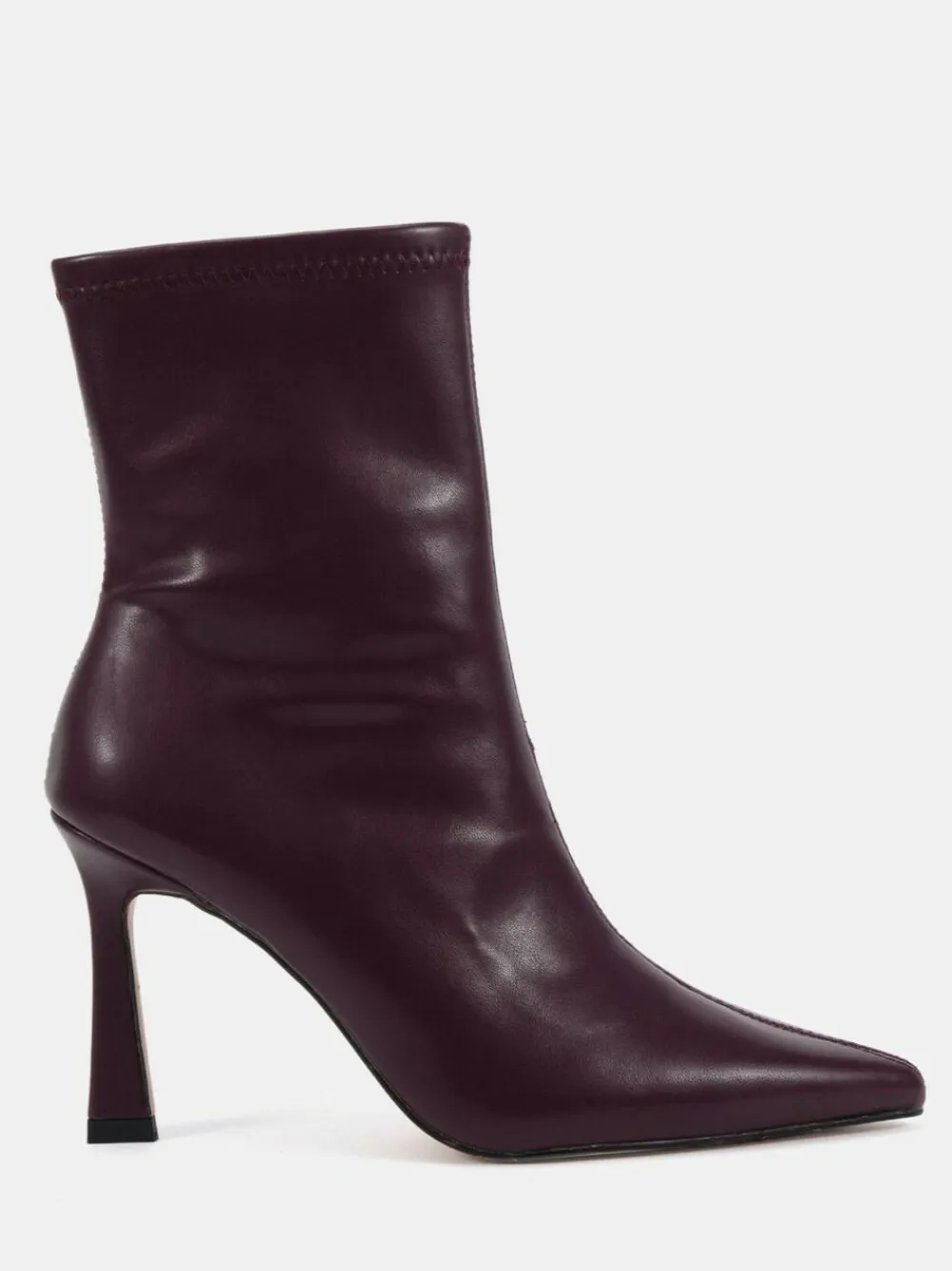 Novo Wide Fit Kiss Point Toe Stiletto Stretch Ankle Boots^Women Wide Fit & Extra Wide Fit