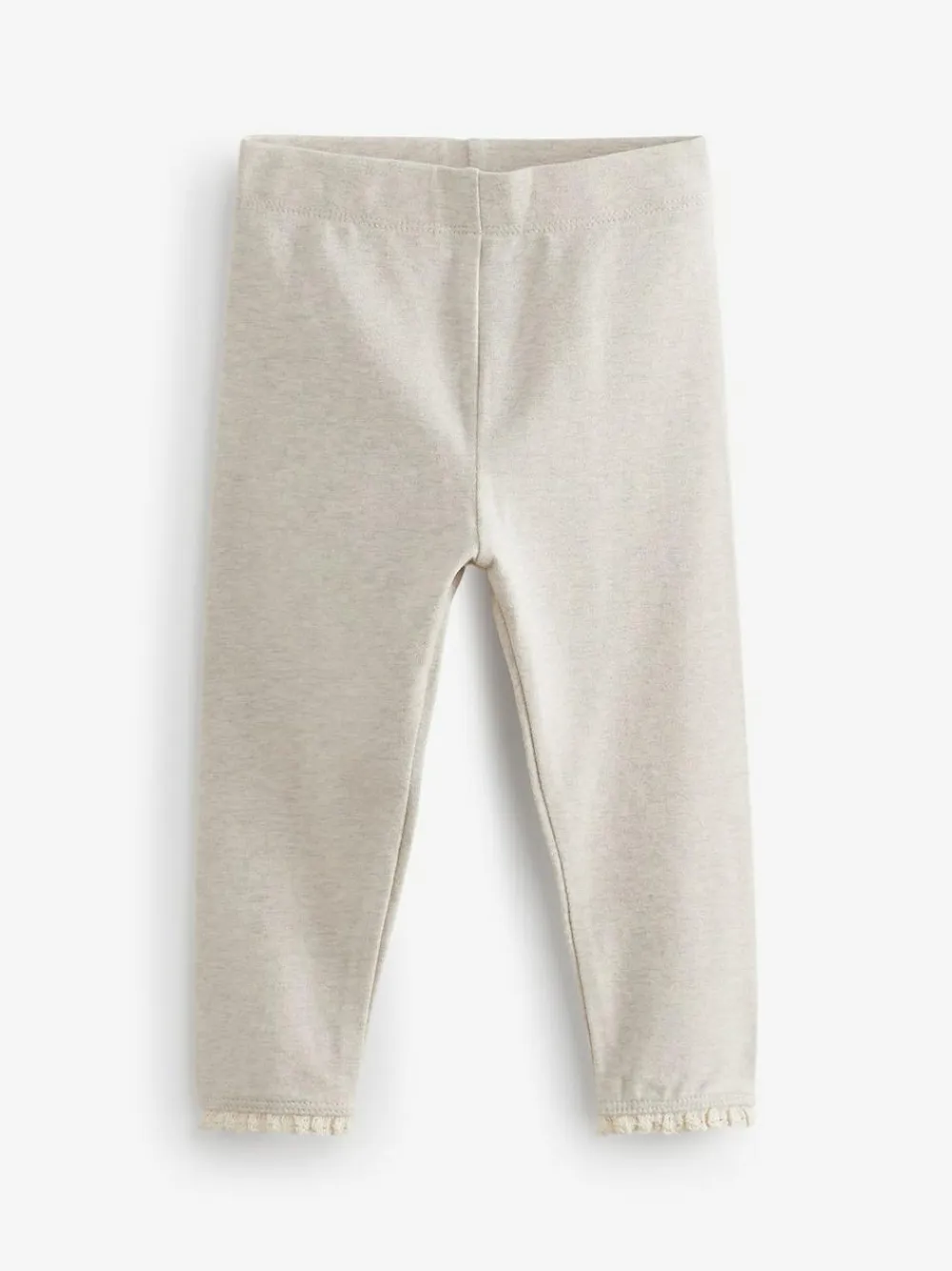 Next Oatmeal Cream Lace Trim Leggings (3mths-7yrs)